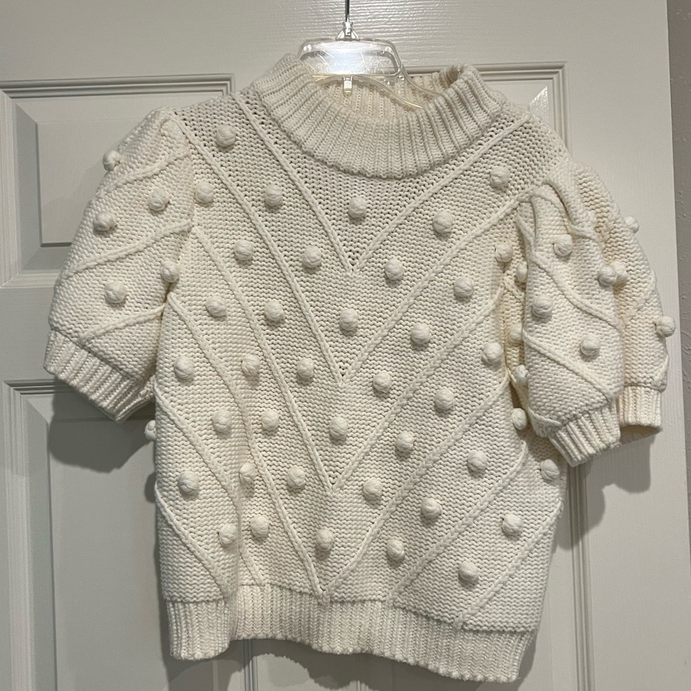 English Factory Pom Pom sweater WHITE